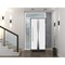 Vdomdoors Steel Door Deux 1744 Natural Oak Sidelight and Transom White Window Stainless Inserts Single Modern DEUX1744EXD-OAKW-W36+12 x H80+16-Left-hand Inswing - alternate 1