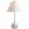 Jonathan Y Miami 29" Minimalist Resin/Metal LED Table Lamp, Gold/White JYL3065A - alternate 1