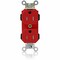 Leviton Straight Blade Receptacle, 5-15R, 15 A, 125V AC, Self-Grounded MT562-SR - alternate 1
