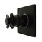 Kingston Brass Single-Handle Six-Way Diverter Valve with Square Trim Kit, Matte Black KS4040DX - alternate 1