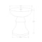 Monarch Specialties Accent Table 25"h, Indoor or Outdoor, Side Table, Nightstand, Round, Black, Contemporary I 4146 - alternate 4
