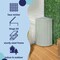 Happimess Chloe 15.56-Gallon All-Weather Wicker/Metal Corner Hideaway Outdoor Trash Can, Mint Blue/White HPM1200C - alternate 5
