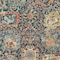 Homeroots 9' X 12' Navy Blue Terra Cotta And Beige Damask Washable Indoor Outdoor Area Rug 603747 - alternate 4