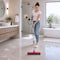 Dsv Standard 3 in 1 Floor Scrub Brush, Adjustable Long Handle 54", 360 Rotating Head, Stiff Bristles, Blue/Red 70704B - alternate 5