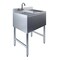 Amgood 24 in. x 19 in. One Compartment Underbar Sink With Right Drainboard and Faucet AMG SINK BAR S1C-101410-R-F-Z - alternate 1
