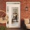 Vdomdoors Front Exterior Prehung Metal-Plastic Door Clear Glass / MANUX 8666 White Silk / Office Commercial a MANUX8666EXD-WS-W36+12xH80+14-LH-I - alternate 2