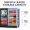 Yeego 47.2 inch Commercial Freestanding 381-bottle Bar Counter Beverage Cooler Fridge with LED Display YG-BTC-350FC-ZO - alternate 5