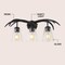 Jonathan Y Wyatt 25.5 in. 3-Light Southwestern Bohemian Resin/Seeded Glass Faux Antler LED Vanity Light, Antique JYL6309B - alternate 4
