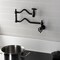 Kingston Brass Wall Mount Pot Filler Faucet, Matte Black KS2100CG - alternate 4