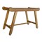Homeroots Rectangular Teak Shower Bench With Handles In Natural Finish 376724 - alternate 6