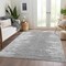 Homeroots 5' X 8' Silver Gray And Ivory Abstract Washable Indoor Outdoor Area Rug 582441 - alternate 4