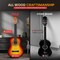 Pyle Beginner Acoustic Guitar Kit, 4/4 Full Size All Wood Instrument with Full Accessory Kit, Picks PGACLS90BB - alternate 3