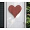Homeroots 18" Rustic Red Reclaimed Wood Heart Wall Decor 384904 - alternate 4