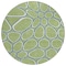 Homeroots 8' Artichoke Green And Ivory Round Abstract Washable Indoor Outdoor Area Rug 600506 - alternate 6