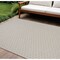 Homeroots 9' X 12' Gray And Ivory Geometric Indoor Outdoor Area Rug 556326 - alternate 1