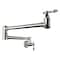 Anzzi Marca 360-Degree 24 in. Dual Swivel Pot Filler in Brushed Nickel KF-AZ259BN - alternate 1