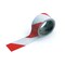 Brady Marking Tape Roll - High Performance  Vinyl, Diagonal Stripes, Red on White, 2in x 18 yd, 18PK 55296 - alternate 1