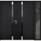 Vdomdoors Steel Double Doors Cynex 6777 Black Sidelight Exterior Window Stainless Inserts Single Modern Paint CYNEX6777DEXD-BLK-RH-I-W72+16 x H80 - alternate 1