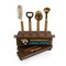 Picnic Time Family Of Brands NFL Jacksonville Jaguars Sidecar 5-Piece Bar Tool Set, (Acacia Wood) 672-05-508-157-2 - alternate 2