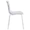 Leisuremod Astor Plastic Dining Chair with White Steel Base in Clear, 4PK ACW-20CL4 - alternate 4