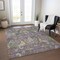Homeroots 9' X 12' Purple Green And Brown Floral Washable Indoor Outdoor Area Rug 605299 - alternate 5