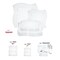 Smarty Had A Party Clear Wave Plastic Dinnerware Value Set (120 Dinner Plates + 120 Salad Plates), 240PK 7920VP-CASE - alternate 9