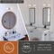 Vaxcel Levitt 2 Light Satin Brass Mid-Century Modern Industrial Bathroom Vanity Fixture Clear Glass W0390 - alternate 6