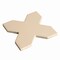 Apollo Tile Seville 5 x 5 in. Matte Ecru Taupe Porcelain Cross Wall and Floor Tile 5.31 sq ft/case, 34PK TNG88CRTPEA - alternate 4