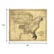 Homeroots 20" X 24" Eagle Map Of America C1833 Vintage  Poster Wall Art 391962 - alternate 2