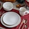 Elama Honey Ivory 16 Piece Stoneware Dinnerware Set in Ivory EL-HONEYIVORY - alternate 6