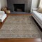 Homeroots 5' X 8' Brown And Tan Floral Washable Indoor Outdoor Area Rug 605712 - alternate 6