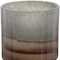 Homeroots 9" Gray And Brown Ombre Glass Round Table Vase 574267 - alternate 6