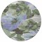 Homeroots 8' Olive Green And Fern Green Round Floral Washable Indoor Outdoor Area Rug 611080 - alternate 4