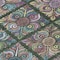 Homeroots 8' Fern Green Purple And Teal Blue Round Medallion Washable Indoor Outdoor Area Rug 589268 - alternate 6