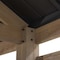 Sunjoy Newville 10.1ft x 21.6ft FSC Wood Carport, Privacy Wall, Rain Gutter, Outdoor Cedar Gazebo Pavilion A110001120 - alternate 4