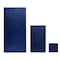 Lavish Home 6PC Bathroom Towels Set 100% Cotton Bathroom Accessories Soft Towel Set for Shower, Gym, Dorm, Spa 67-0035-NVY - alternate 6