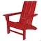 Newtechwood Modern Flat Top Adirondack Chair in Ruby Red P013-896 - alternate 1
