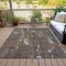 Homeroots 10' X 14' Chocolate And Beige Abstract Washable Indoor Outdoor Area Rug 631172 - alternate 4