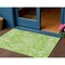 Homeroots 3' X 5' Lime Green And Ivory Striped Washable Indoor Outdoor Area Rug 596686 - alternate 1