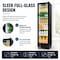 Yeego 16.93" Merchandiser Beverage Refrigerator in Black Commercial Cooler SC-180FC-ZO - alternate 7