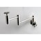 Kingston Brass Wall Mount Pot Filler Faucet with Knurled Handle, Polished Nickel KS8106RKX - alternate 2