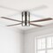 Jonathan Y Theo 52" 1-Light Contemporary Minimalist Iron/Acrylic Mobile-App/Remote-Controlled 6-Speed Integrate JYL9716A - alternate 6