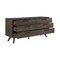 Homeroots 63" Dark Brown Solid Wood Six Drawer Double Dresser 518621 - alternate 3