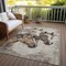 Homeroots 3' X 5' Beige And Gray Horse Washable Indoor Outdoor Area Rug 618667 - alternate 4