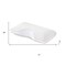Homeroots Polyester Gel Memory Foam Medium Queen Size Contour Pillow 523834 - alternate 4