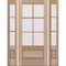 Doornmore G7506, 65.25" x 82" ( 36" Door + 2x12" Side) Left Hand, Mahogany SDL 6 Lite, 3/4 Lite Exterior Door G7506-SW-3680-G7503-SL_1-2_LI - alternate 1