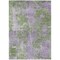 Homeroots 3' X 5' Green and Purple Abstract Washable Non Skid Indoor Outdoor Area Rug 564272 - alternate 6