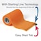 Ideal SyrFlex Series Cohesive Flexible Bandage, 5 yd L, 4 in W, Orange TA3400OR-E - alternate 3