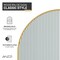 Anzzi Ember Series 74x 34in Framed Arch Fixed Shower Screen Door, Brushed Gold, 8mm Tempered Fluted Glass SD-AZ18-01BG-FL - alternate 11