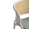 Leisuremod Ervilla Dining Arm Chair with Leather Seat and White Steel Base in Black ECW-20GR-L - alternate 5